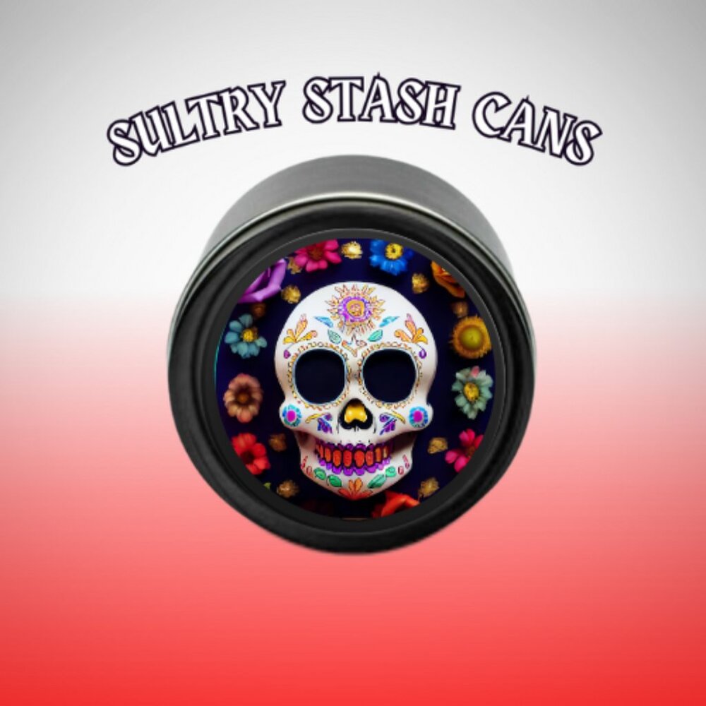 DIA DE LOS MUERTOS STASH CAN